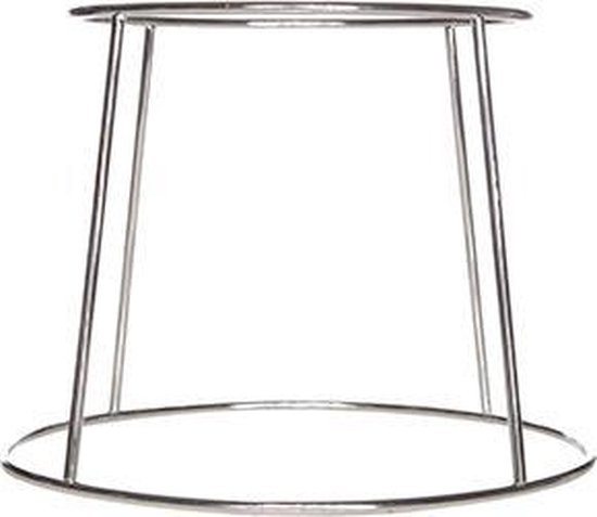 Houder Voor Zeevruchtenschaal Alu Chrome D19xh18,5cm van Cosy & Trendy