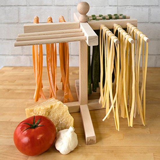 Houten deegroller en pastadroger - Perfect voor homemade pasta van Edënbërg