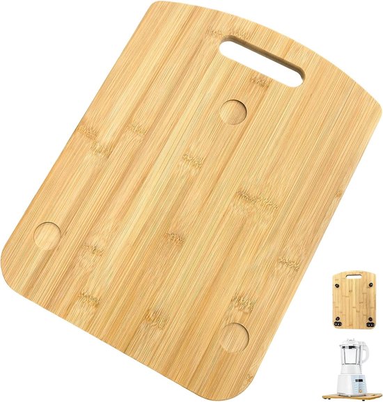 Houten Glijplank met Wielen voor Keukenapparatuur, Ideaal voor Thermomix, Gemakkelijk Verplaatsen en Veilig Gebruik, Accessoires voor Koken en Organisatie van houten