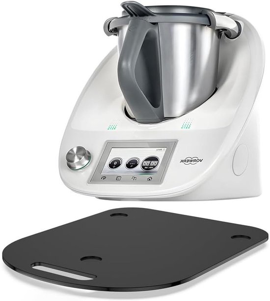 Houten Glijplank voor Thermomix TM7, Gemakkelijk Schoon te Maken, Met Wielen, Ideaal voor Koken en Bereiden van Gerechten van Merkloos