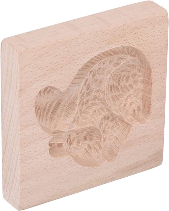 Houten Koekjesuitsteekvorm voor Kerst, Schattige Vorm met Beukenhout, DIY Bakgereedschap voor Makkelijk Losmaken van Koekjes