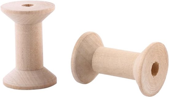 Houten Lege Spoelen voor Naai- en Breiprojecten - 10 Stuks DIY Draadspoelen, Garenspoelen en Draadbobijnen