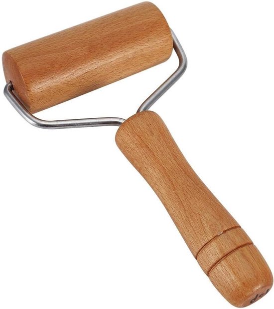 Houten Mini Deegroller voor Pizza, Pasta en Fondant - Perfect voor Taarten en Koekjes van Merkloos