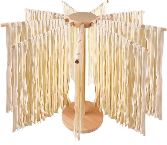 Houten pastadroger Allecto Plus met 9 armen