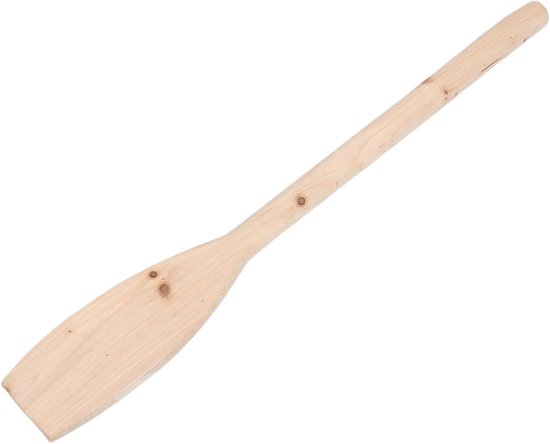Houten Roerstaaf - Keukenroerstaaf Mengpeddel - Bier Brouwen Koken - Grote Hoeveelheden Gelijkmatig - 69.5 cm - Beige van houten