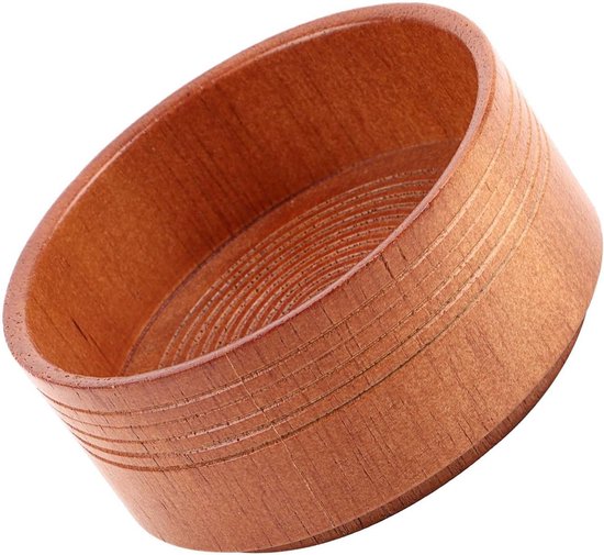 Houten zeepbakje voor scheerzeep, ronde scheermok, ideaal gereedschap voor mannen, scheermes en schuim