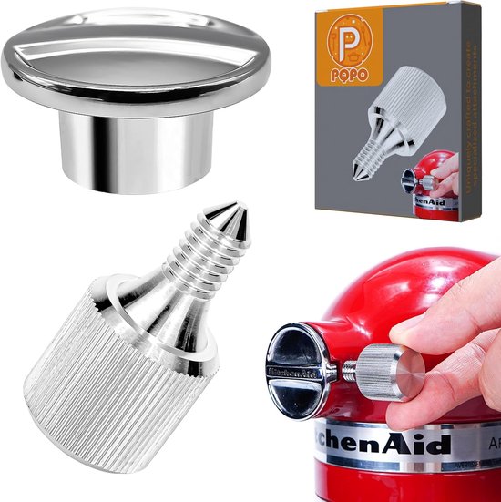Hub attachment voor keukenmachine - roestvrijstalen bevestigingsschroef - geschikt voor 4.5-5 quart mixers - ShopVlot