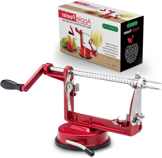 Huishoudelijke Schilmachine - Alles-in-één - Fruit Groente - Handmatige Bediening - 2 Kilogram - Rood