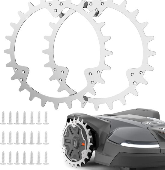 Husqvarna robotmaaier Roestvrijstalen spikes, wielmaat 215 mm(zitten 14 Roestvrij stalen Schroeven)
