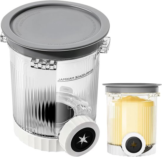 Ice cream beker voor Ninja Swirl NC700 NC701 serie ijsmaker, verwisselbare pintcontainer en deksel, accessoires voor ijsbereiding en opslag van Merkloos