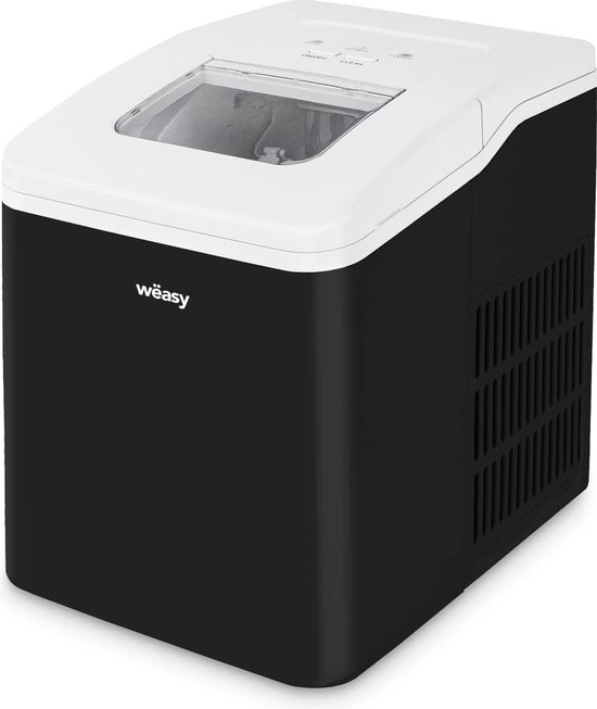 Ice maker 12 kg ice cubes per day viewing window 2.2 liter water tank water level indicator black van Klarstein