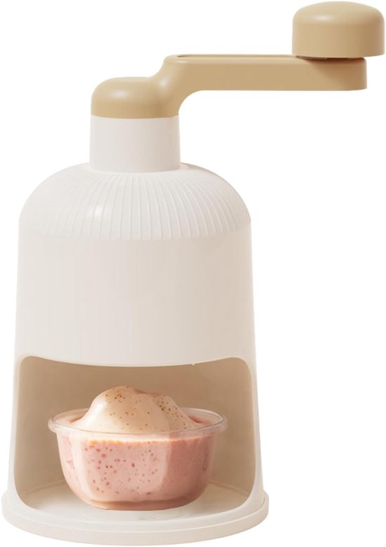 IJs Crusher - Handmatig IJsmachine - Cocktails Maken - Eenvoudige Handgreep - 13x12.5x26cm - Beige