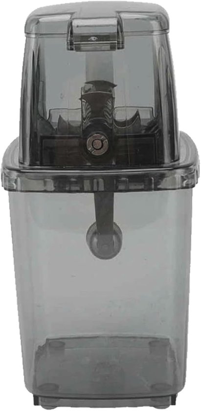 IJs Crusher - IJsbreker Machine - Drankjes Maken - Handmatige Handslinger - 25 x 16 x 12 cm - Helder Zwart