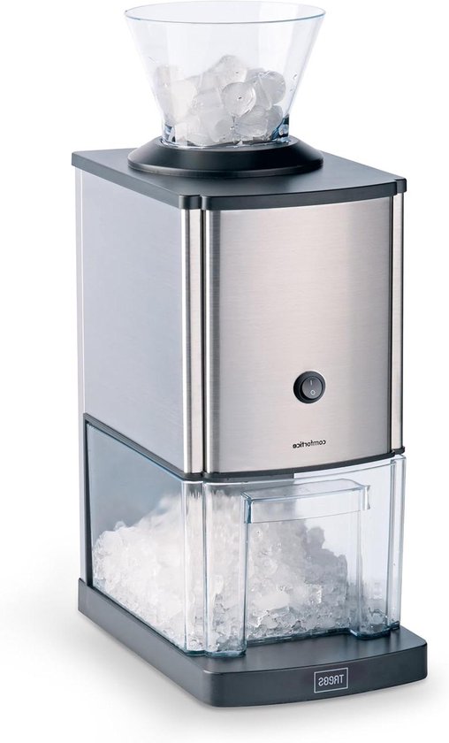 IJs Crusher - IJsmachine - Cocktails Maken - Roestvrij Staal - 3 Liter Inhoud - Zilver