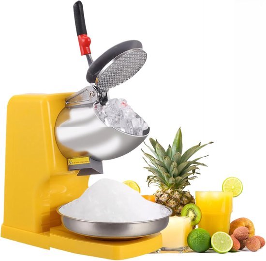 IJs Crusher - Slush Machine - Cocktails Maken - Hoge Capaciteit 100kg/u - 13x29x28cm - Zilver van Merkloos