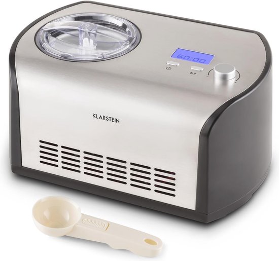 IJs machine met automatische koeling - 1,2 liter capaciteit, 135 watt, bereidingstijd 30-40 minuten van Nuvantee