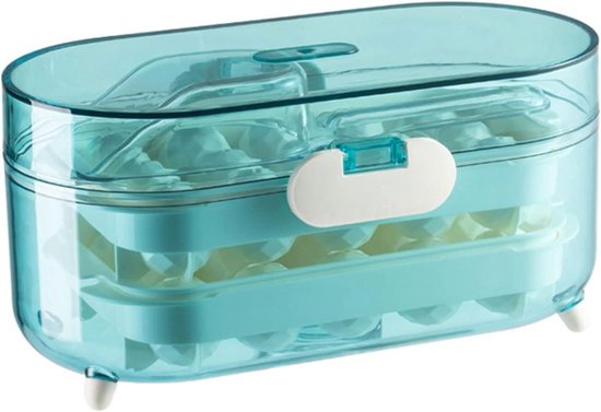 IJs Maken Container - Opslag Box - Drankjes Koelen - Geur Afsluitend - 25 cm - Blauw