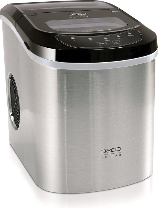 Ijsblokjes Machine - Ijsblokjesmaker, produceert ca. 500 g ijsblokjes/h, ijsblokjesbereiding in 6-13 minuten, watertankvolume 2,2 l, automatische uitschakeling, waterniveau-indicator van VIOKS