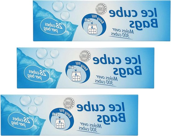 IJsblokjes Zakken - IJsklontjes Zakjes - Dranken Koelen - Eenvoudig Vullen - 36 Stuks - Transparant