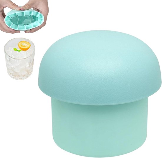 IJsblokjesbeker - Crushed ice maker - Dranken Koelen - Eenvoudig los te maken - 60 blokjes - Blauw