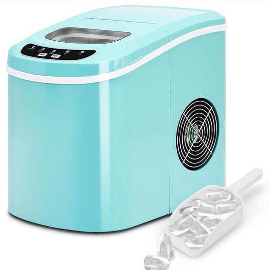 IJsblokjesmachine 12 kg in 24 uur met 2 maten ijsblokjes, waterreservoir van 2,2 liter - Compact en efficiënt van Merkloos