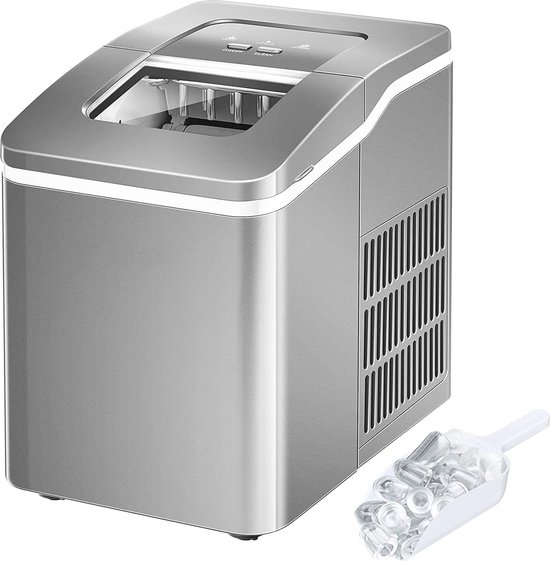 IJsblokjesmachine 12 kg per 24 uur - Zelfreinigend en snelle productie van 9 ijsblokjes in 8 minuten van Cecotec