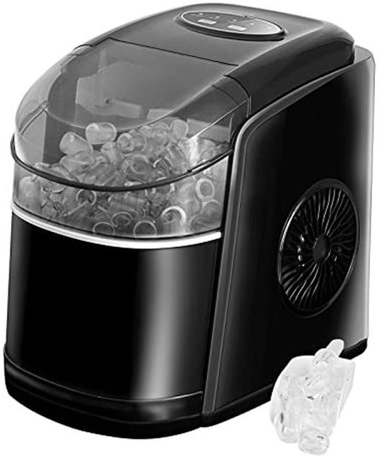 IJsblokjesmachine 12 kg - Stille Ice Maker met Zelfreinigende Functie en Snelle IJsproductie van Merkloos