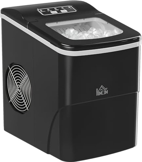 IJsblokjesmachine 12kg per 24u met LED-display en zelfreinigende functie van Merkloos