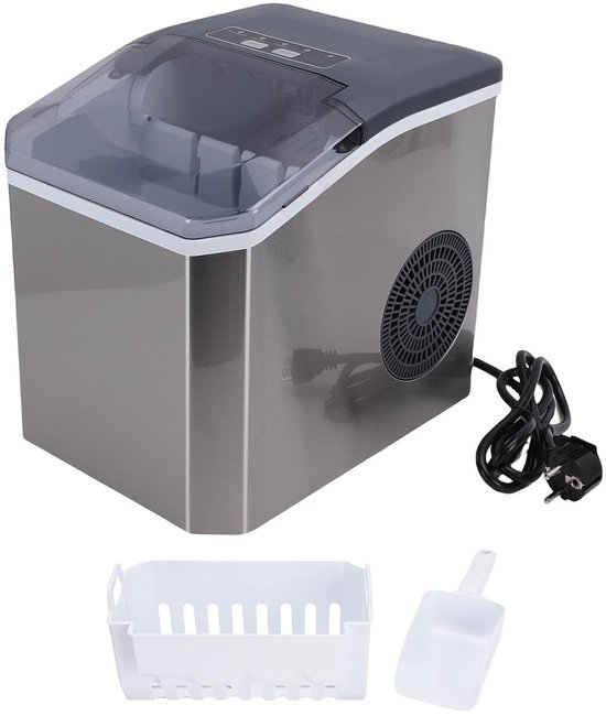 IJsblokjesmachine Aanrecht - Automatische Ijsmaker - Snelle IJsvorming - Stille Werking - 35 x 33 x 28 cm