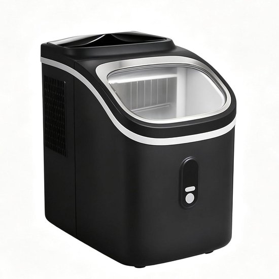 IJsblokjesmachine - Draagbare ijsmaker - Snelle verfrissing - Automatische reiniging - 83 kg - Zwart