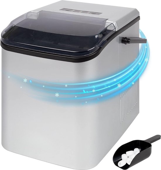 Ijsblokjesmachine - Grote En Kleine Blokjes 12 KG/24 Uur - 1,5L Watertank Capaciteit - 105W 230V van Stima