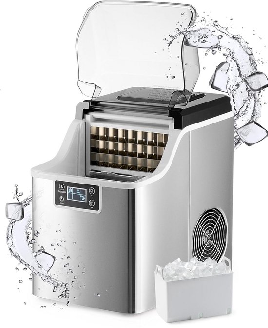 Ijsblokjesmachine - Ijsblokjesmaker - Zelfreiningsfunctie - Waterreservoir