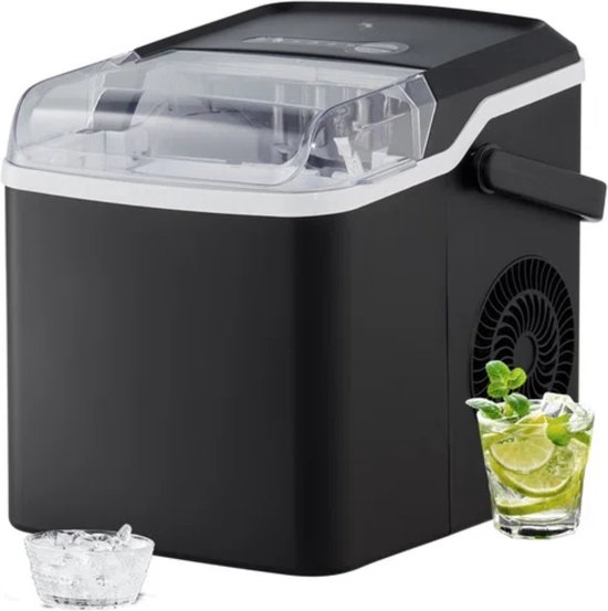ijsblokjesmachine - Ijsmaker 105W - RVS - 11,8 kg / 24 uur van Nuovoo