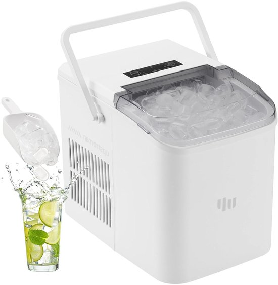 IJsblokjesmachine - IJsmaker - Drank Koelen - Automatische Reiniging - 12 kg per dag - Wit