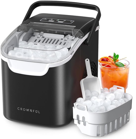 IJsblokjesmachine - IJsmaker - Snelle IJsblokjes - 12 kg per dag - 23 x 29 x 30 cm van Merkloos