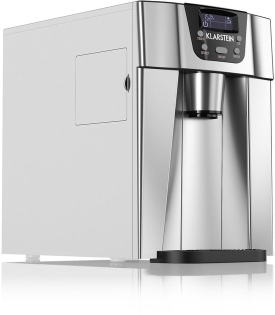 IJsblokjesmachine met LCD-display - 12 kg/24 uur, 2 kubusgroottes, ruimtebesparend en stil van Nedis