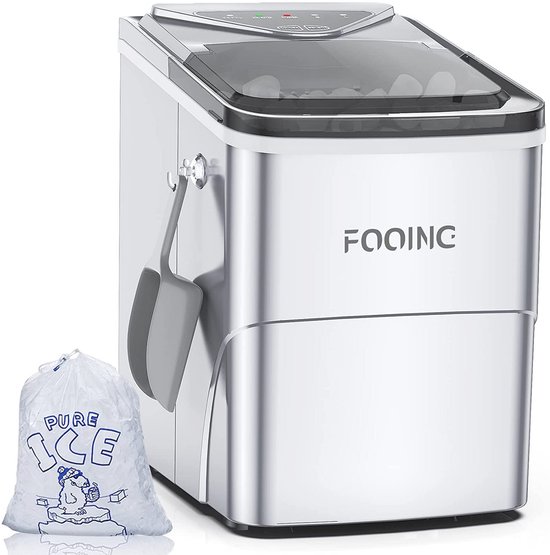 IJsblokjesmachine met Zelfreinigende Functie - Snelle IJsproductie van 15kg/24u en Stil Geluid van Merkloos