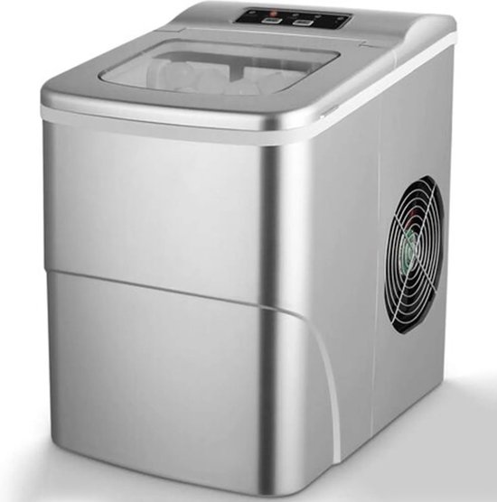 Ijsblokjesmachine PRO - 2L - Ijsmachine - Ijsblokjesmaker 2 maten - 9 ijsblokes in 6 minuten - 12KG/24uur van HiLanc redenen