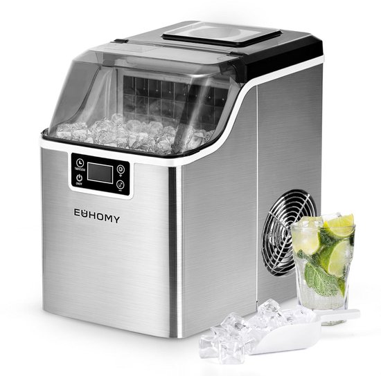 IJsblokjesmachine RVS, Snelle ijsbereiding met zelfreinigende functie van Merkloos