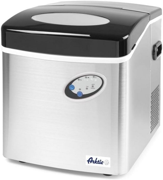 IJsblokjesmachine Tafelmodel - Capaciteit 15 kg/24u - 3 Instellingen voor IJsblokjesgrootte van MaxxHome