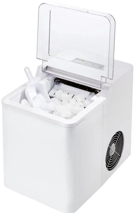 Ijsblokjesmachine Wit - ijsblokjes machine - ijsblokjesmakers - 22,5 cm x 29,4 cm x 28,5 cm - 9 blokjes in 8 minuten - 220W/240W van Merkloos