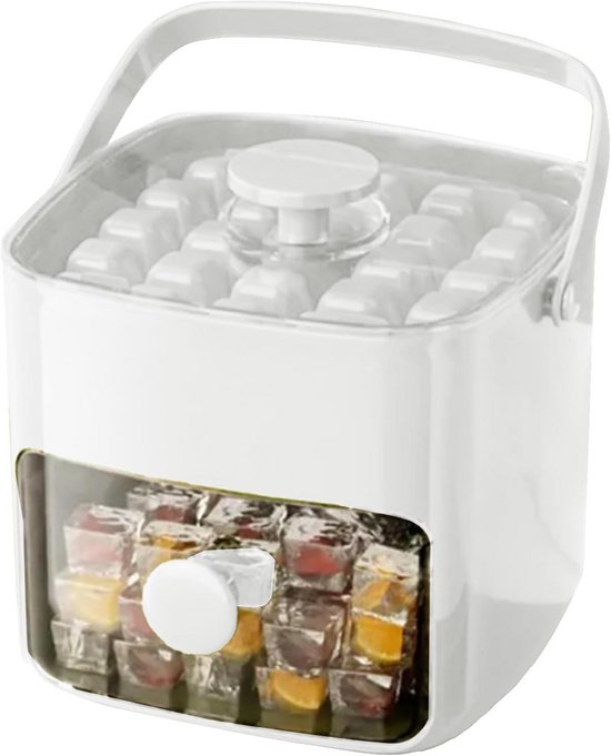 IJsblokjesmaker, Easy Press Ice Maker IJsmachine met perstype, druk op ijsschalen voor vriestappen, draagbaar, herbruikbaar ijsrooster voor cocktails, whisky