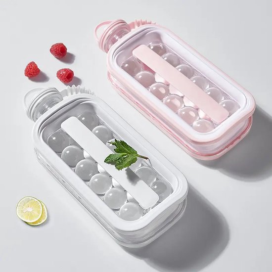Ijsblokjesvorm met deksel - Ijsblokjesbox -Ice Cube trays - Ijsblokjes maker van Merkloos