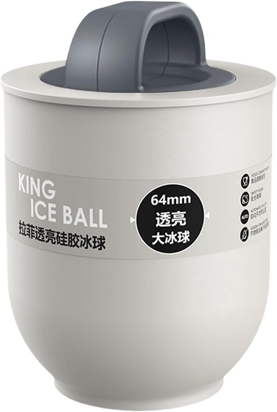 IJsbollenmachine - Grote ijsballen - Dranken Koelen - Langzaam Smeltend - 15.5 x 11 x 11.2 cm - Meerkleurig