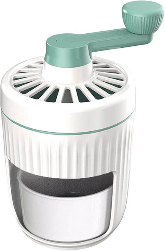 IJsbreker Handmatig - Sneeuwkegelmachine IJsmachine - Drankjes Maken - Afneembare Glazen Container - 23 x 13 cm - Groen