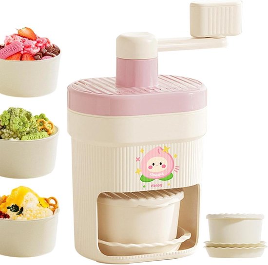 IJsbreker - IJsschaafmachine Slush Machine - Drankjes Bereiden - Handslinger Ontwerp - 24 x 13 x 13 cm - Wit