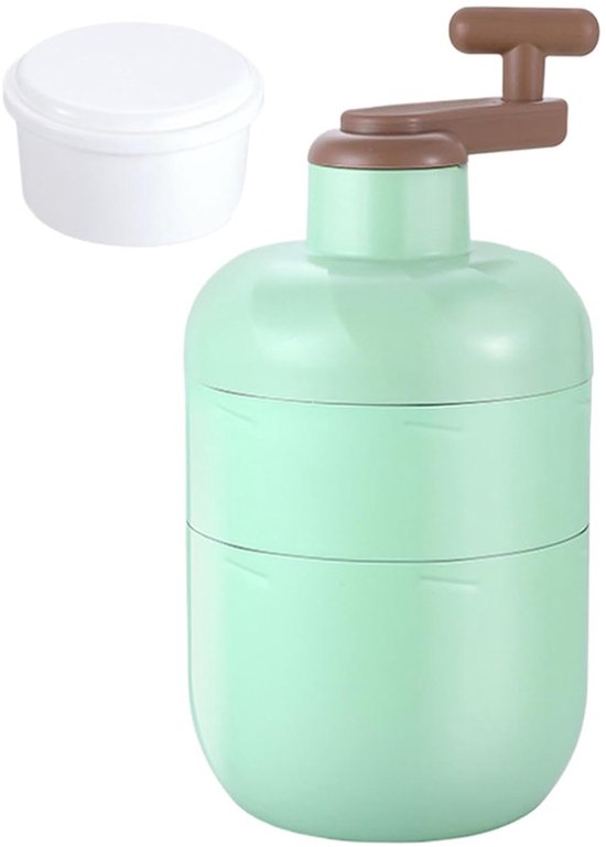 IJscrusher Handmatig - IJsmachine Sneeuwkegels - Desserts Maken - Stabiele Structuur - 13 x 13 x 13 cm - Wit