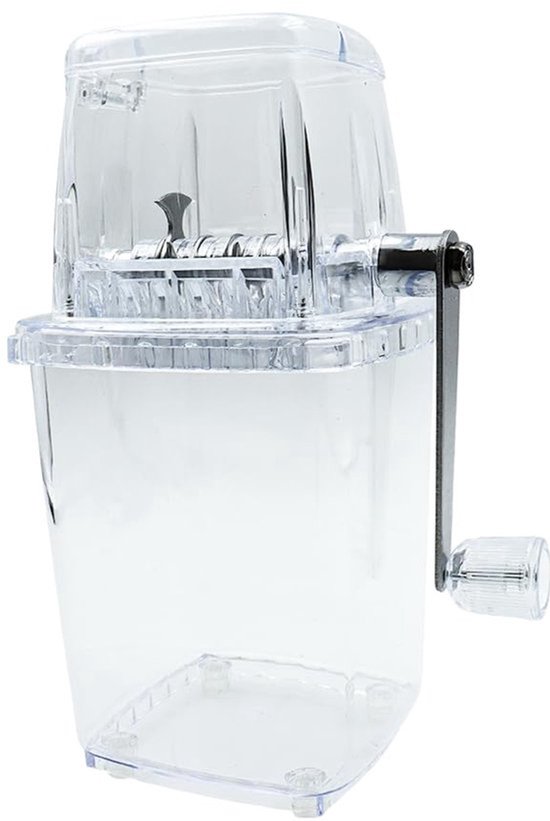 IJscrusher met RVS metalen tanden Handmatige ijsrasp voor feesten bars restaurants van Merkloos