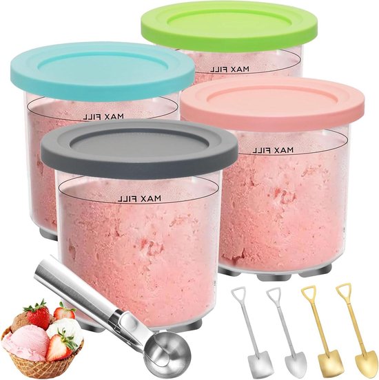 IJshouder 4 stuks - Accessoires voor Ninja Creami IJsmachine - Ijspint voor NC300 NC301