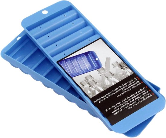 IJsklontjes Dienblad - Ice Sticks - Drankjes Koelen - Vaatwasmachinebestendig - 2 Pack - Blauw